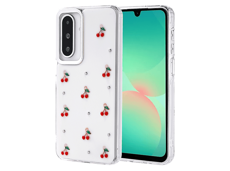 GPACK Samsung Galaxy A26 Uyumlu Kutup Simli Figürlü Silikon Telefon Kılıfı Kırmızı
