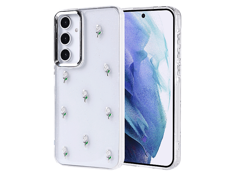 GPACK Samsung Galaxy A55 Uyumlu Kutup Simli Figürlü Silikon Telefon Kılıfı Yeşil