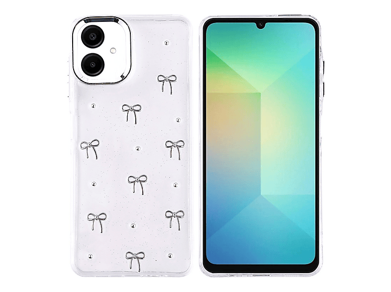 GPACK Samsung Galaxy A06 Uyumlu Kutup Simli Figürlü Silikon Telefon Kılıfı Gri