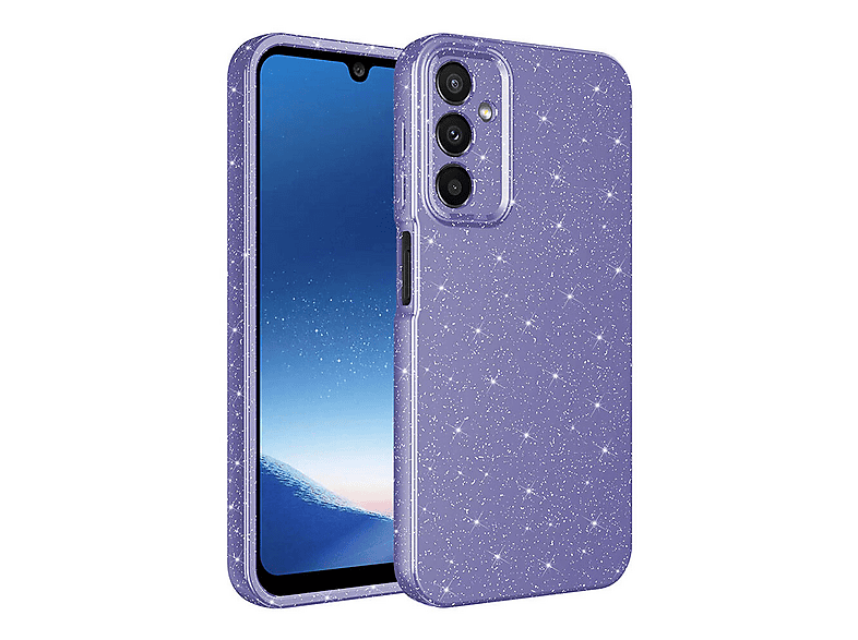 GPACK Samsung Galaxy A15 Uyumlu Koton Simli Silikon Telefon Kılıfı Mor