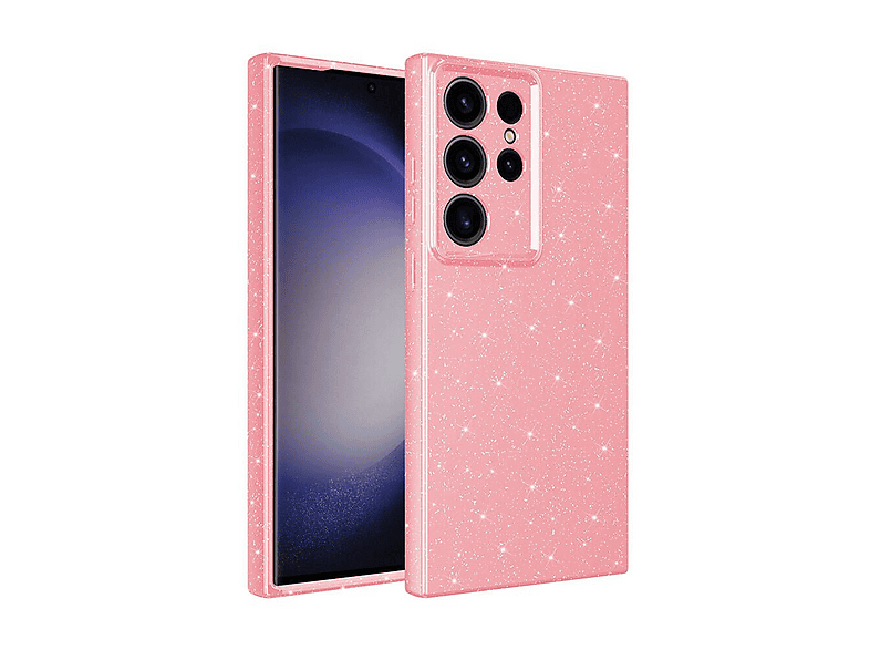 GPACK Samsung Galaxy S24 Ultra Uyumlu Koton Simli Silikon Telefon Kılıfı Pembe