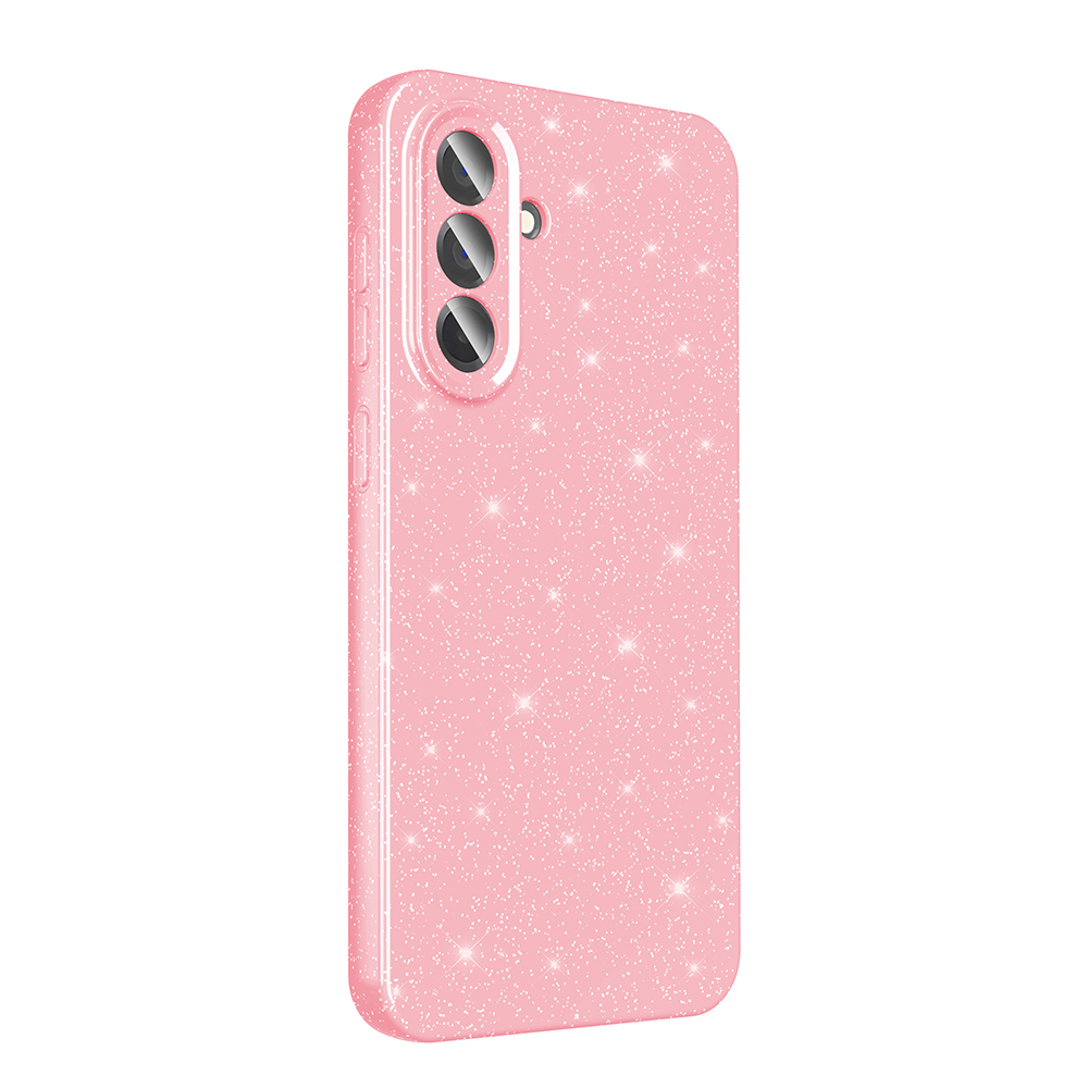 GPACK Samsung Galaxy A56 Uyumlu Koton Simli Silikon Telefon Kılıfı Açık Pembe