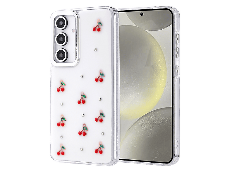 GPACK Samsung Galaxy S24 FE Uyumlu Kutup Simli Figürlü Silikon Telefon Kılıfı Kırmızı