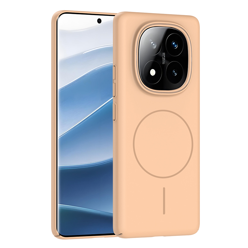 GPACK Xiaomi Redmi Note 14 Pro Plus Uyumlu Ruby M-Safe Şarj Özellikli Telefon Kılıfı Çöl Titanyum