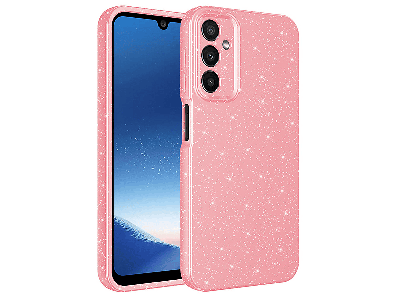 GPACK Samsung Galaxy A24 Uyumlu Koton Simli Silikon Telefon Kılıfı Pembe