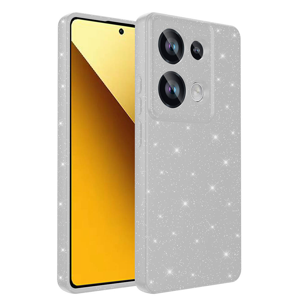GPACK Xiaomi Poco M6 Pro Uyumlu Koton Simli Silikon Telefon Kılıfı Gümüş
