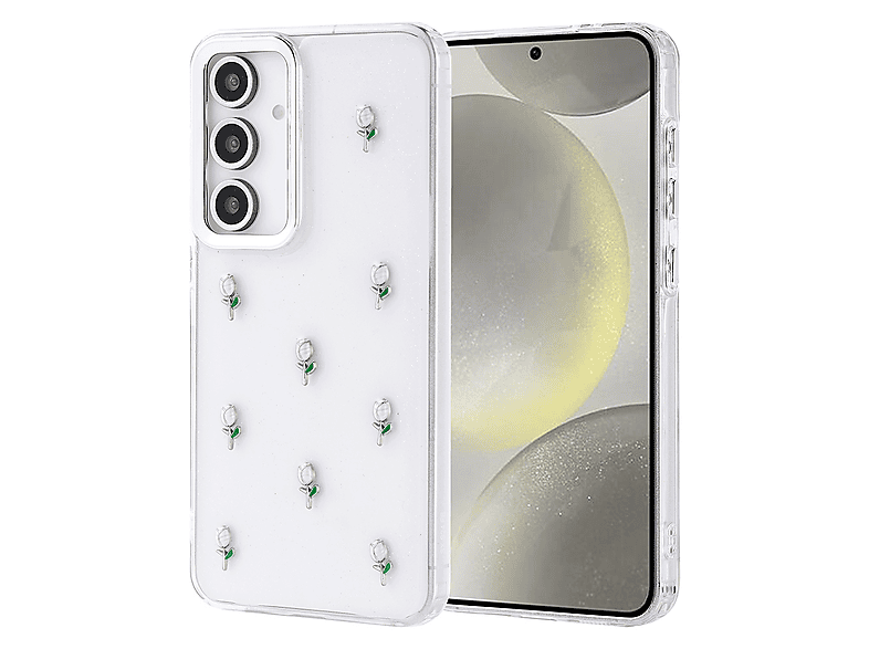 GPACK Samsung Galaxy S24 FE Uyumlu Kutup Simli Figürlü Silikon Telefon Kılıfı Yeşil