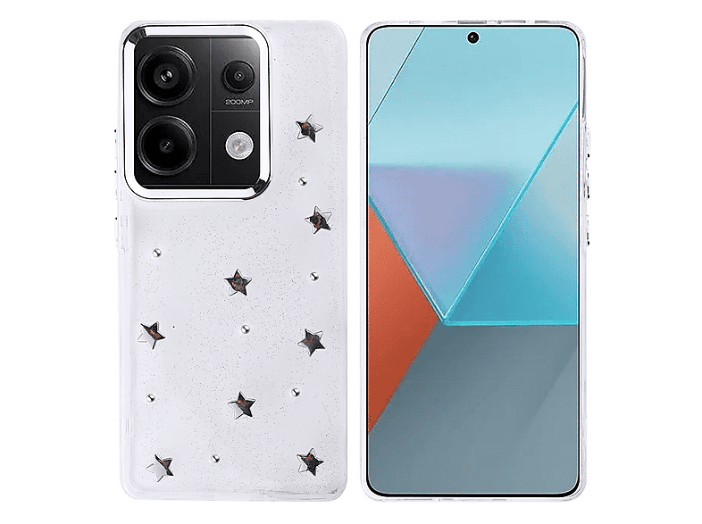 GPACK Xiaomi Redmi Note 13 Pro 4G Uyumlu Kutup Simli Figürlü Silikon Telefon Kılıfı Gümüş