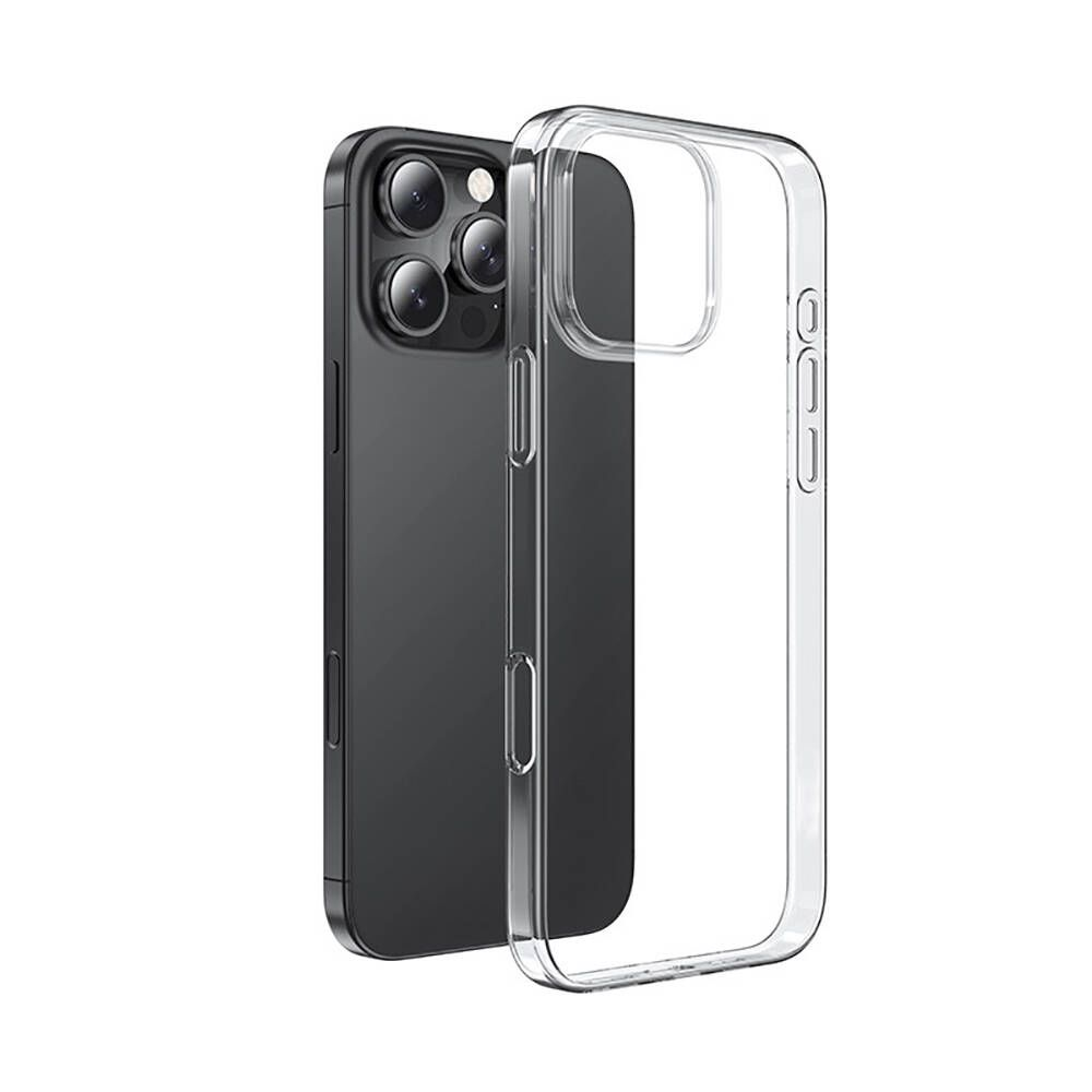 GPACK iPhone 16 Pro Max Uyumlu Süper Silikon Telefon Kılıfı Renksiz