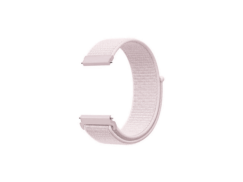 GPACK Vivo Watch 46mm Uyumlu Kumaş Cırt Cırtlı 22-CRT Akıllı Saat Kordonu Pembe