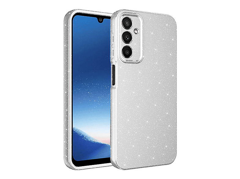 GPACK Samsung Galaxy A15 Uyumlu Koton Simli Silikon Telefon Kılıfı Gümüş