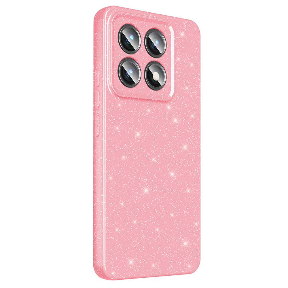 GPACK Xiaomi 14T Uyumlu Koton Simli Silikon Telefon Kılıfı Açık Pembe