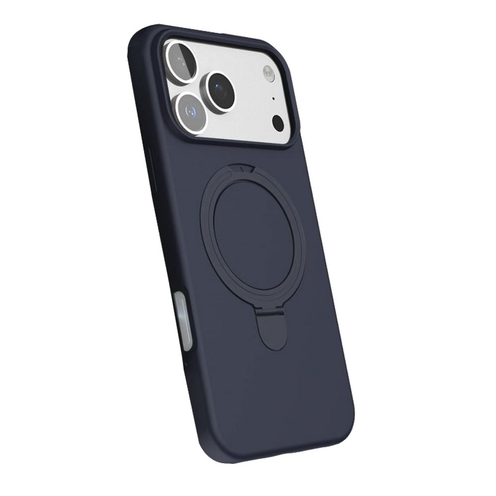 GPACK iPhone 17 Pro Uyumlu Rgl MPL M-Safe Şarj Özellikli Standlı Telefon Kılıfı Lacivert