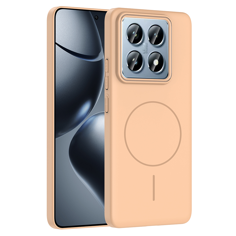 GPACK Xiaomi 14T Pro Uyumlu Ruby M-Safe Şarj Özellikli Telefon Kılıfı Çöl Titanyum