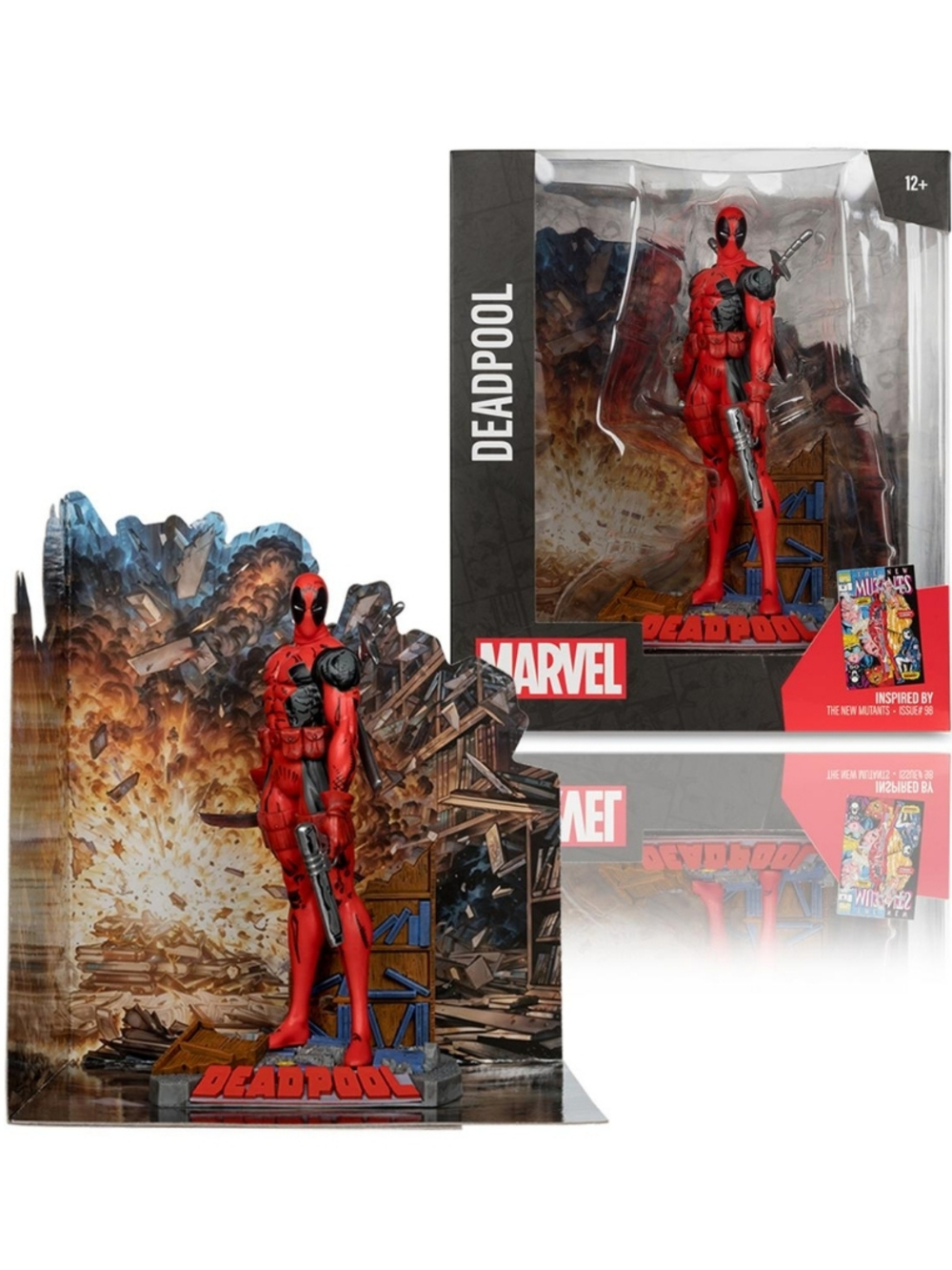 MCFARLANE TOYS Marvel Comics - Deadpool (New Mutants #98) 1/10 Scale Heykel