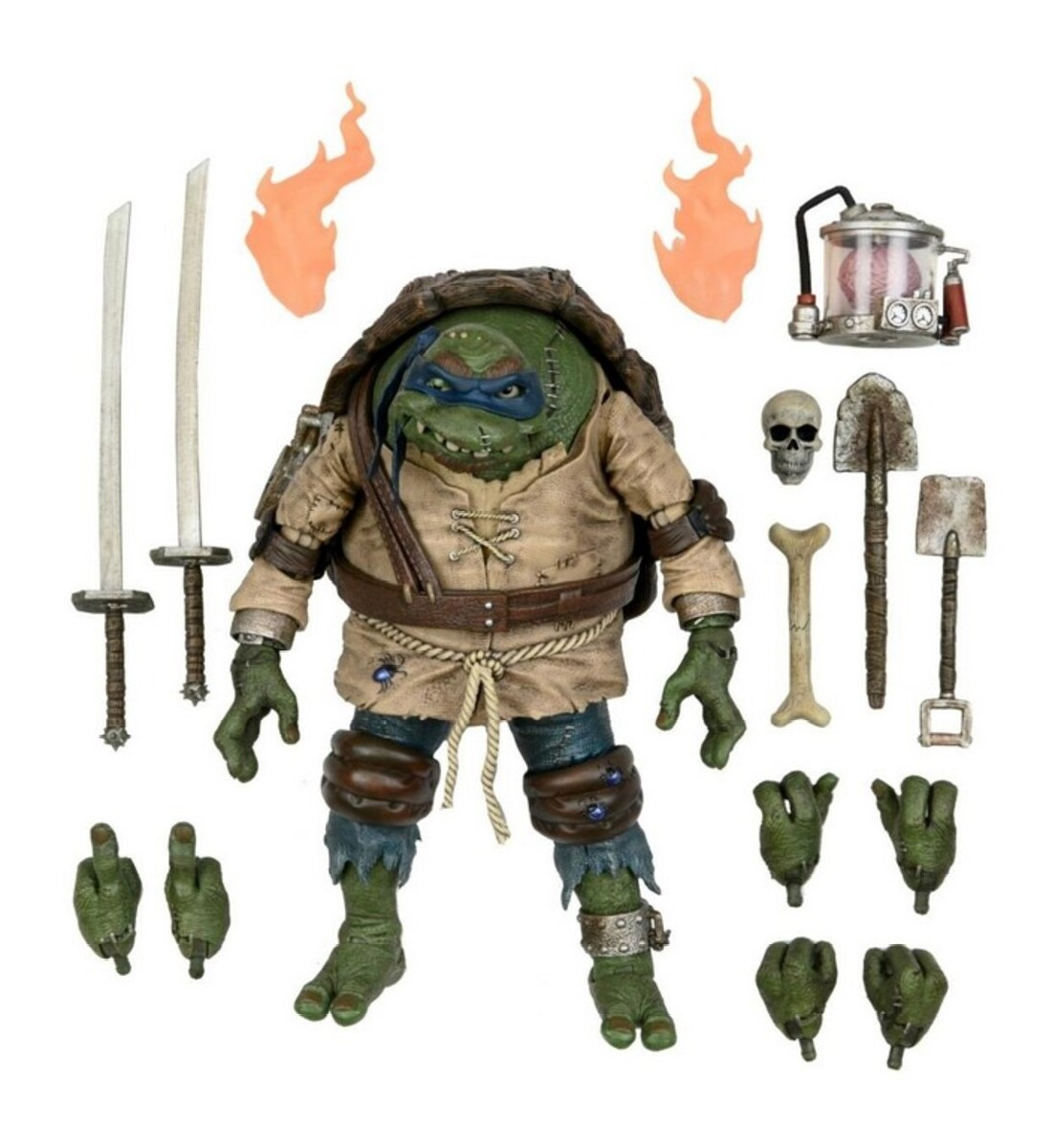 NECA Universal Monsters x TMNT: Ultimate Leonardo as The Hunchback Aksiyon Figürü