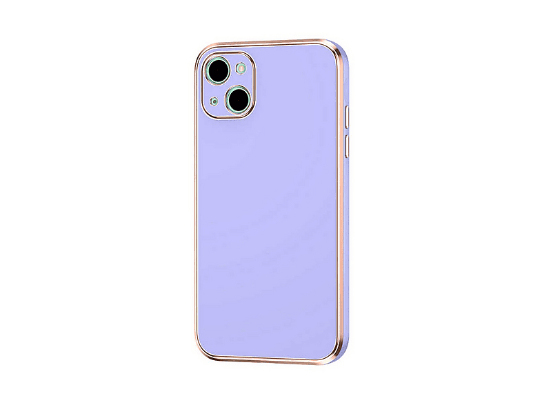 GPACK iPhone 13 Uyumlu Bark Parlak Silikon Telefon Kılıfı Mor