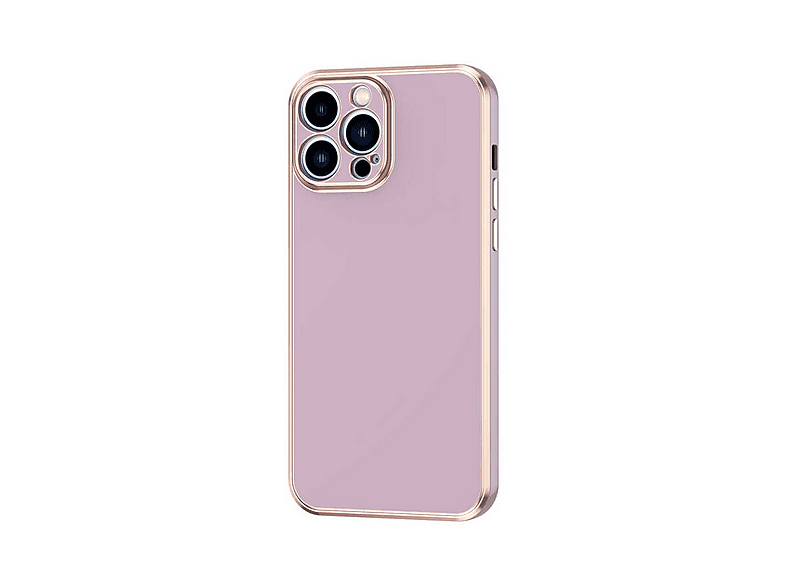 GPACK iPhone 12 Pro Max Uyumlu Bark Parlak Silikon Telefon Kılıfı Lila