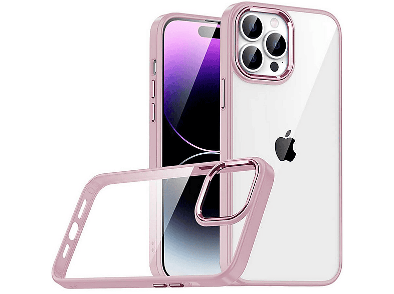 GPACK iPhone 14 Pro Uyumlu Flora Sert Silikon Telefon Kılıfı Bronz
