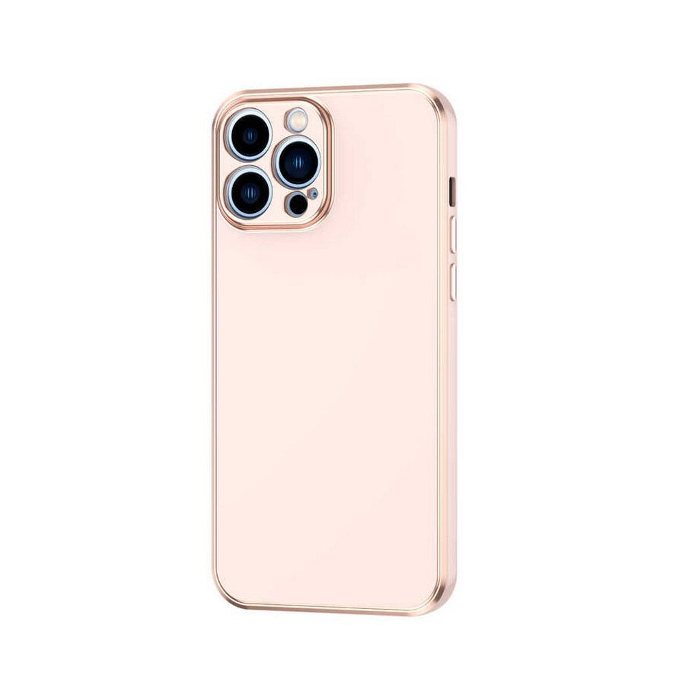 GPACK iPhone 13 Pro Max Uyumlu Bark Parlak Silikon Telefon Kılıfı Bronz