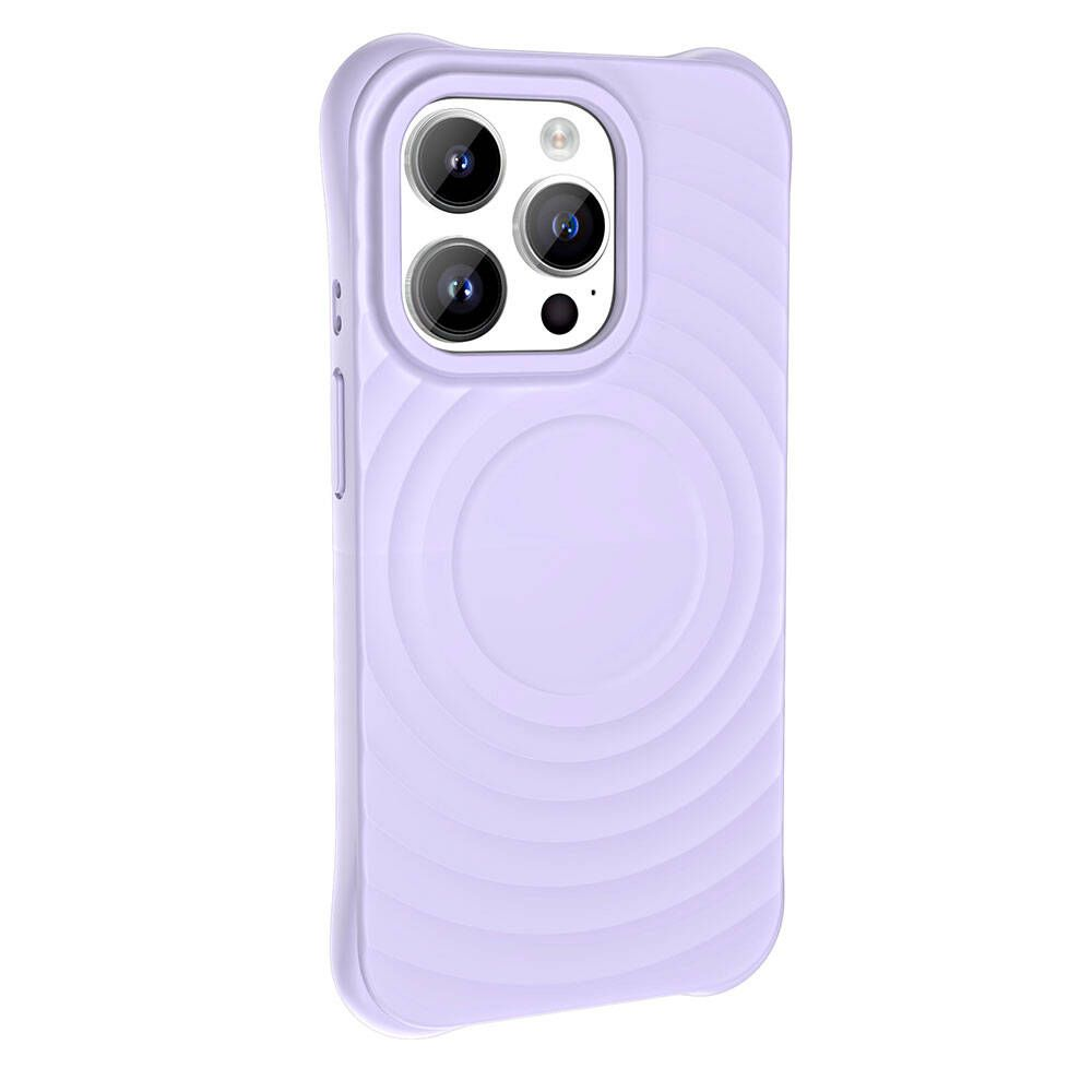 GPACK iPhone 14 Pro Max Uyumlu Hepi M-Safe Şarj Özellikli Telefon Kılıfı Lila
