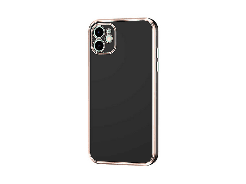 GPACK iPhone 12 Uyumlu Bark Parlak Silikon Telefon Kılıfı Siyah
