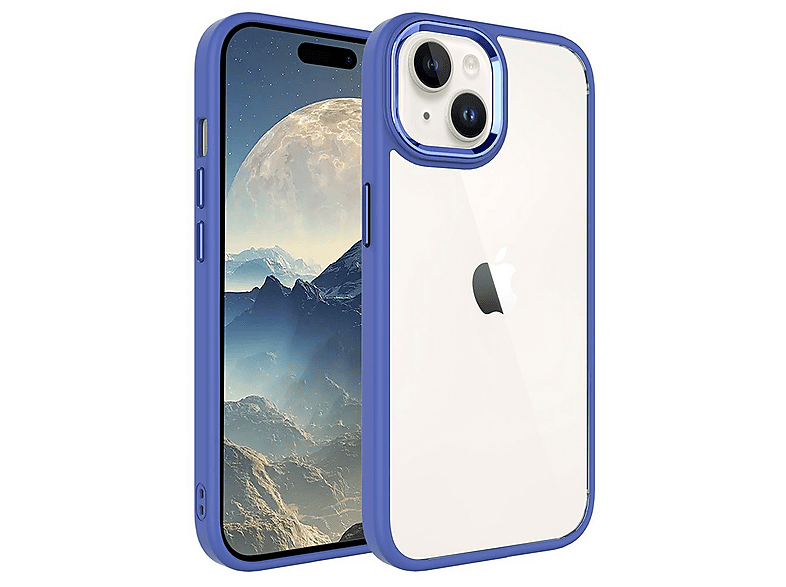 GPACK iPhone 15 Plus Uyumlu Krom Kapak Telefon Kılıfı Lavanta Grisi
