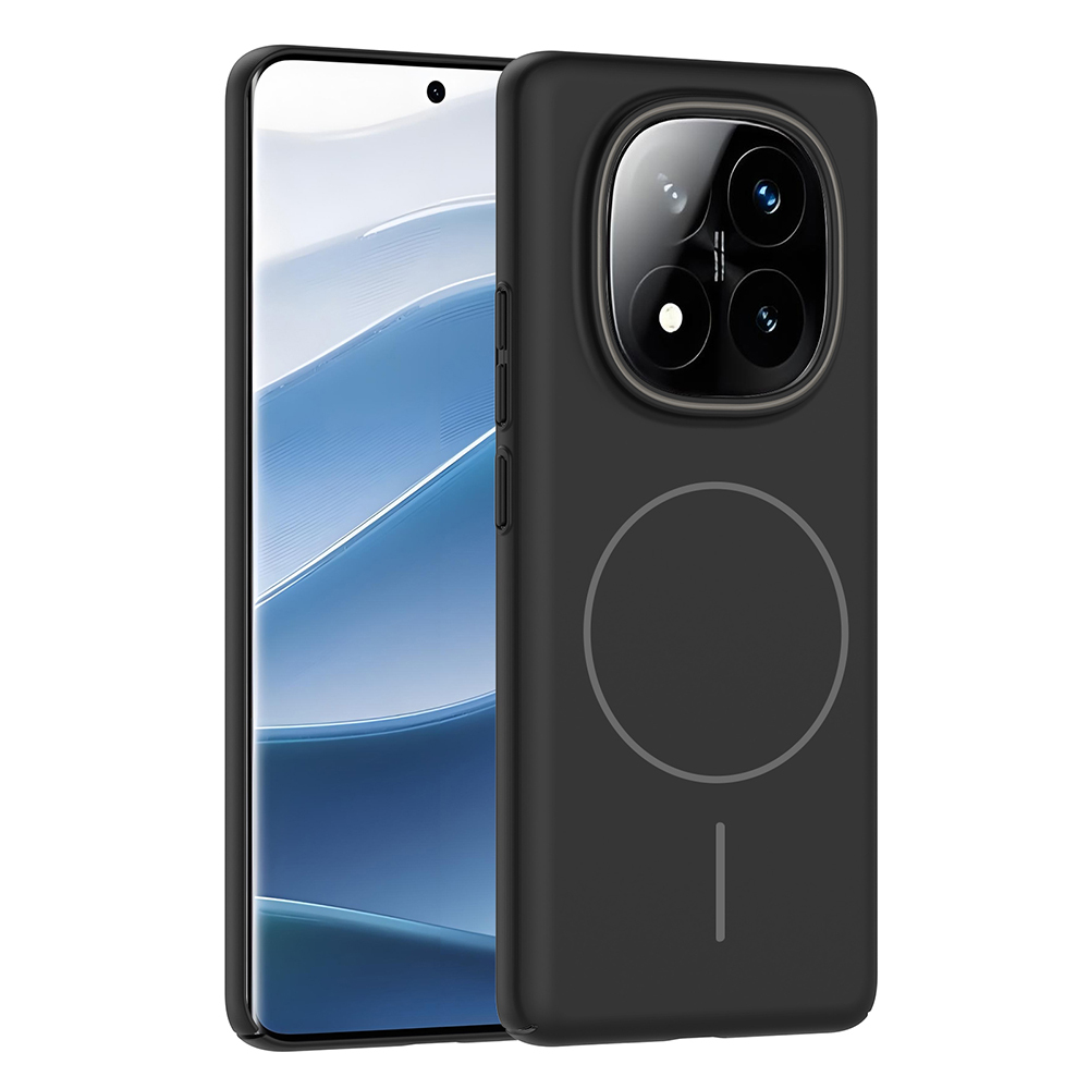 GPACK Xiaomi Redmi Note 14 Pro Plus Uyumlu Ruby M-Safe Şarj Özellikli Telefon Kılıfı Siyah