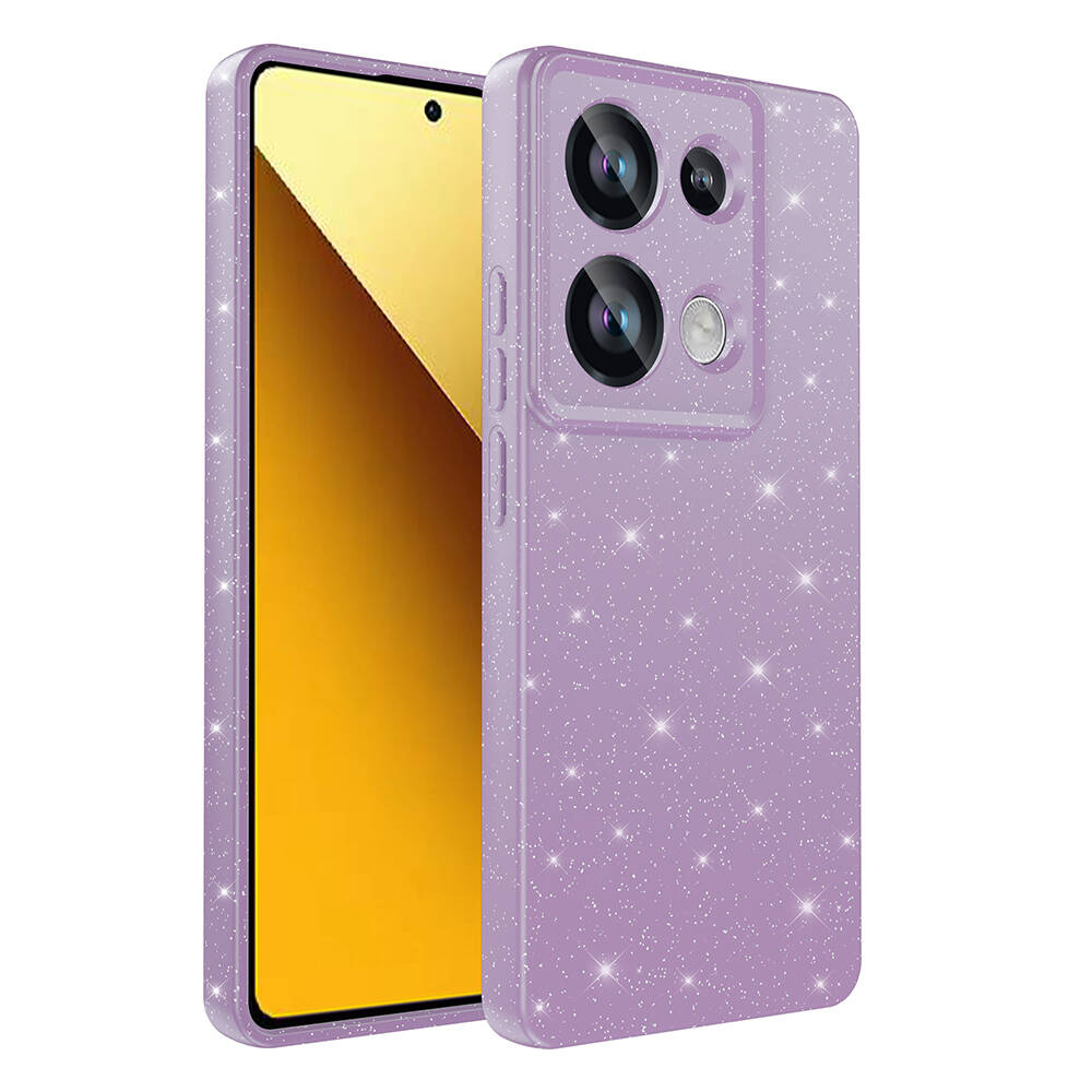 GPACK Xiaomi Poco M6 Pro Uyumlu Koton Simli Silikon Telefon Kılıfı Lila