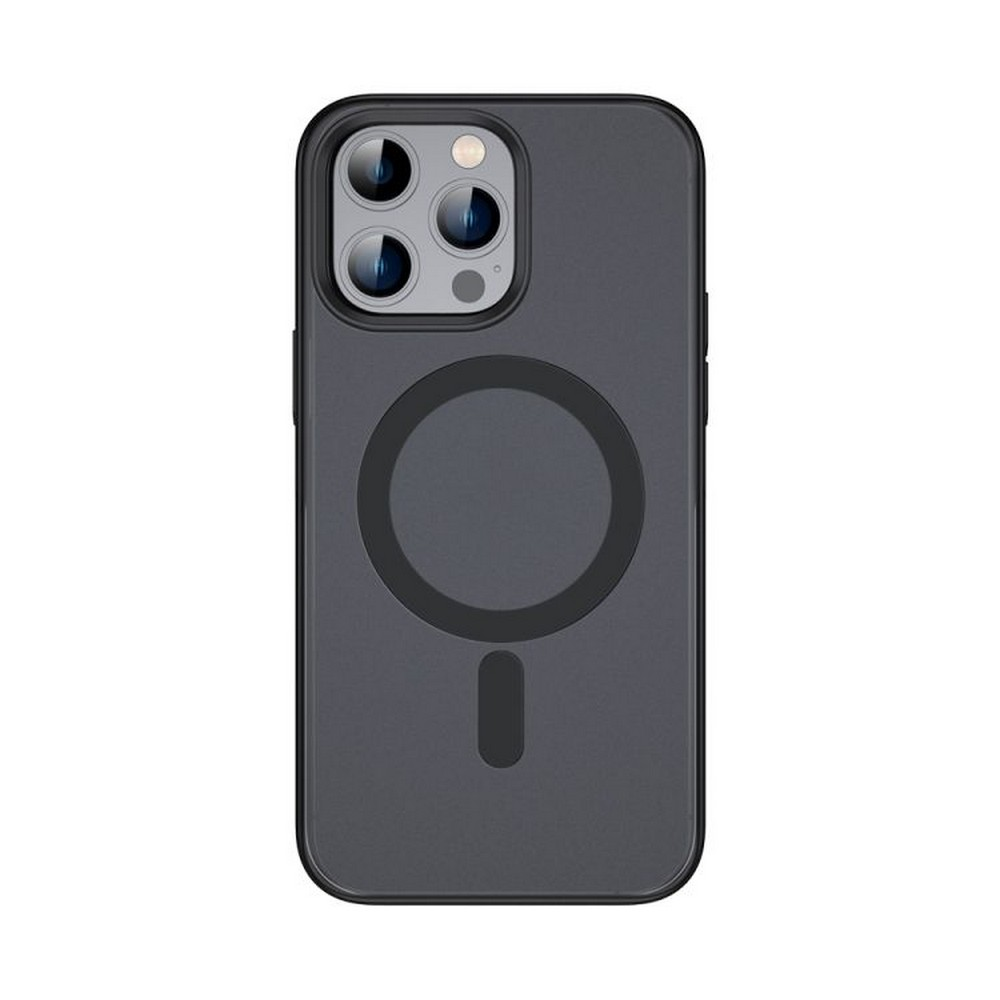 GPACK iPhone 14 Pro Uyumlu Wireless Tacsafe Alpin Telefon Kılıfı Siyah