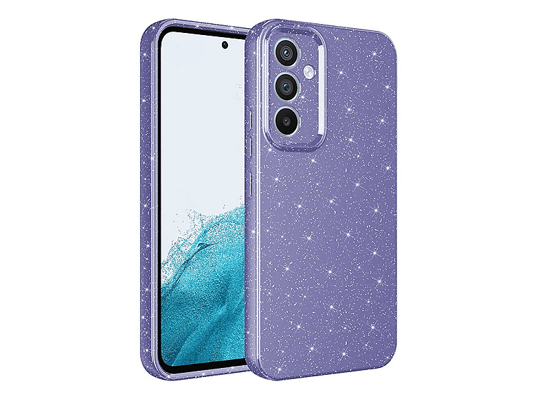 GPACK Samsung Galaxy A55 Uyumlu Koton Simli Silikon Telefon Kılıfı Mor