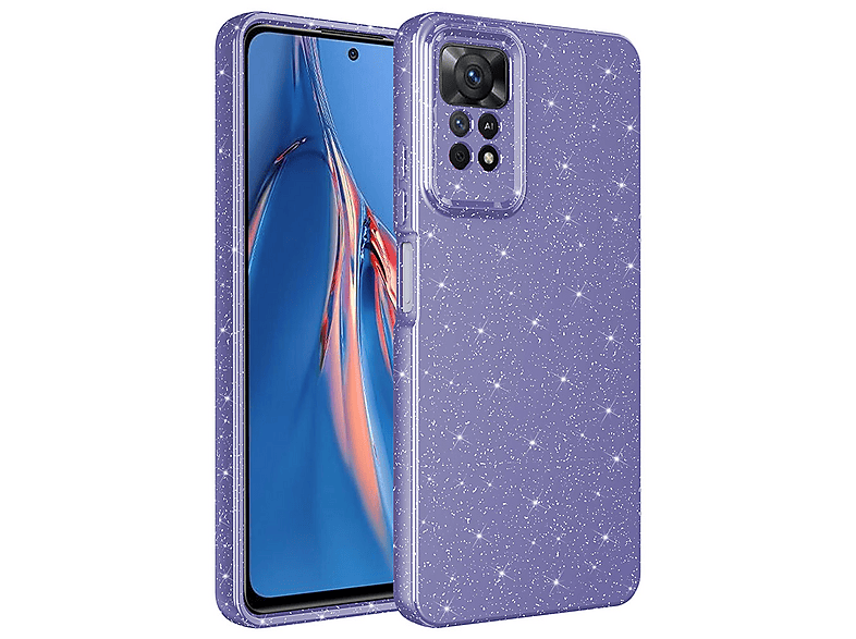 GPACK Xiaomi Redmi Note 12 4G Uyumlu Koton Simli Silikon Telefon Kılıfı Mor