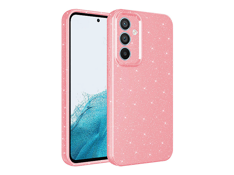 GPACK Samsung Galaxy A55 Uyumlu Koton Simli Silikon Telefon Kılıfı Pembe