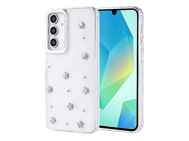 GPACK Samsung Galaxy A16 Uyumlu Kutup Simli Figürlü Silikon Telefon Kılıfı Gümüş
