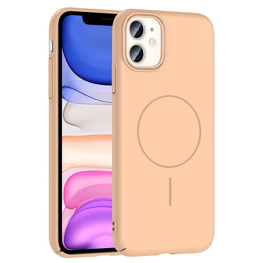 GPACK iPhone 11 Uyumlu Ruby M-Safe Şarj Özellikli Telefon Kılıfı Çöl Titanyum