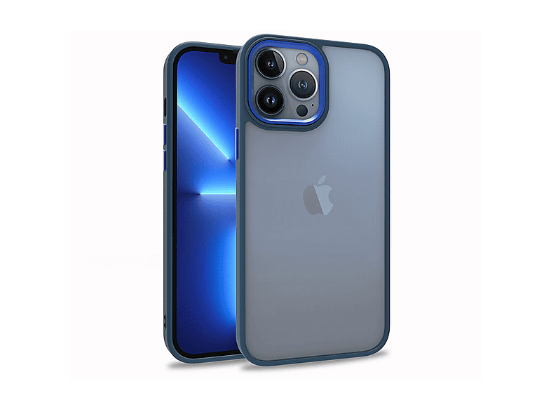 GPACK iPhone 13 Pro Max Uyumlu Flora Sert Silikon Telefon Kılıfı Lacivert