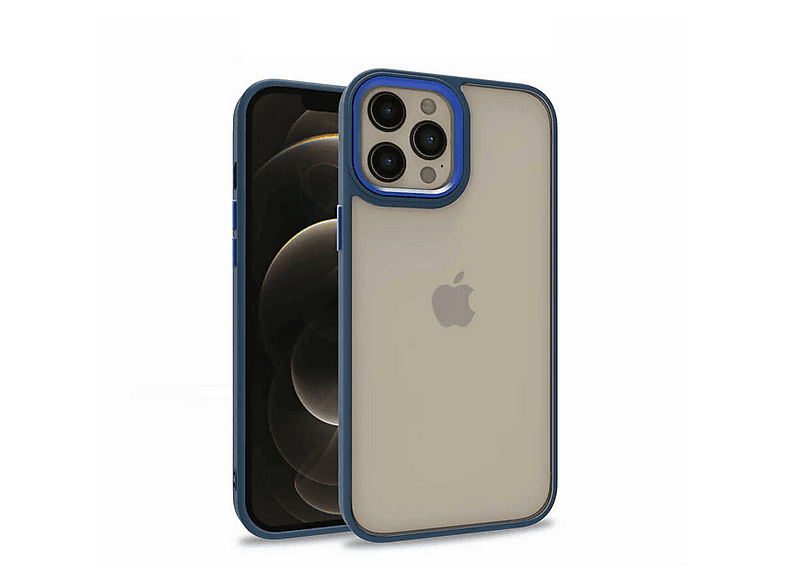 GPACK iPhone 12 Pro Max Flora Sert Silikon Telefon Kılıfı Lacivert
