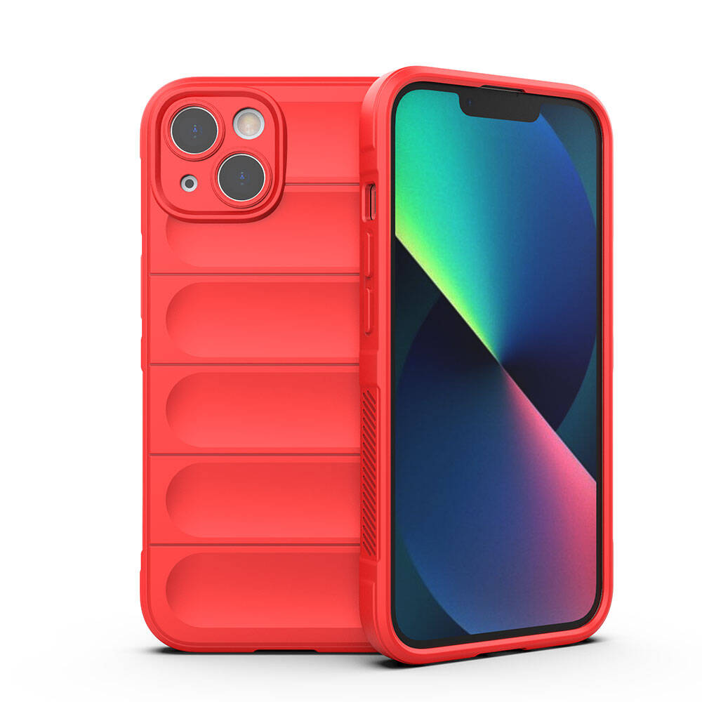GPACK iPhone 13 Uyumlu Etnik Optimum Silikon Telefon Kılıfı Kırmızı