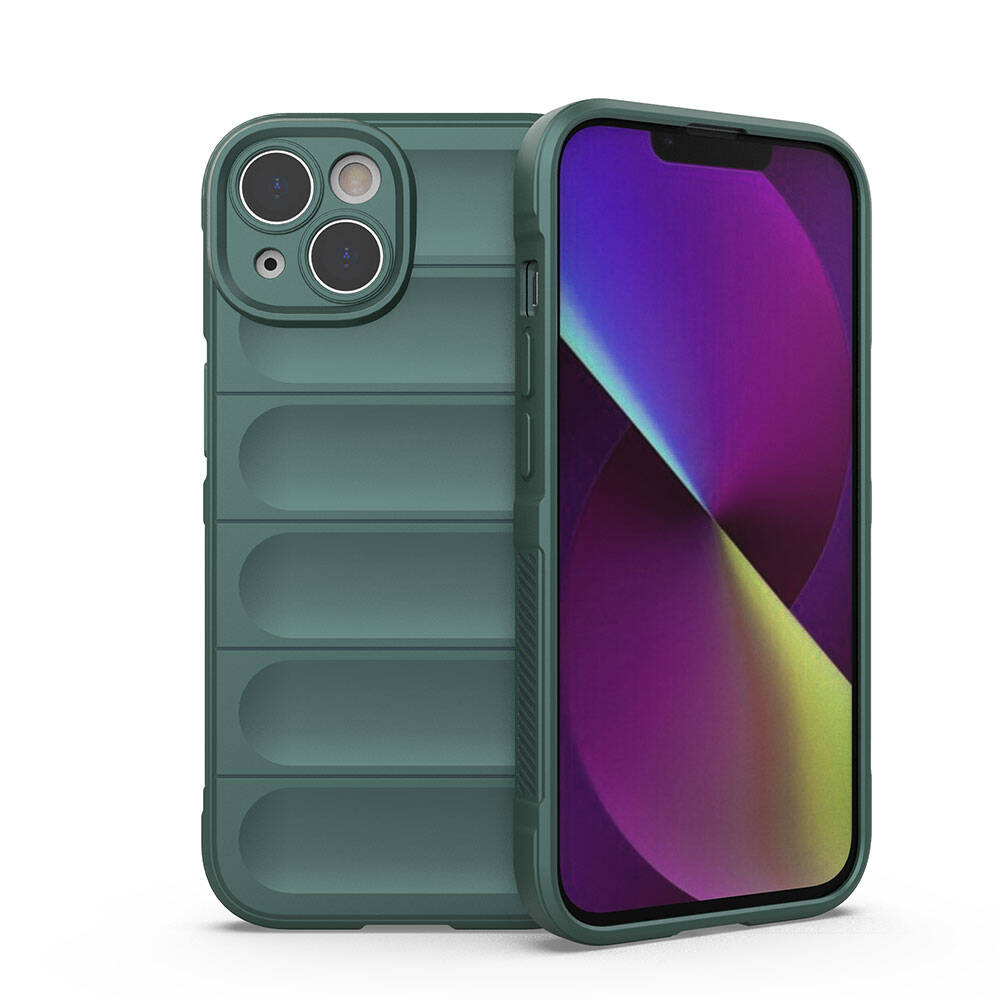 GPACK iPhone 14 Uyumlu Etnik Optimum Silikon Telefon Kılıfı Yeşil