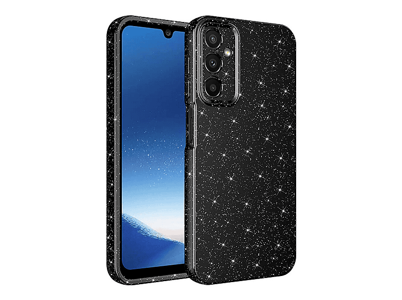 GPACK Samsung Galaxy A15 Uyumlu Koton Simli Silikon Telefon Kılıfı Siyah