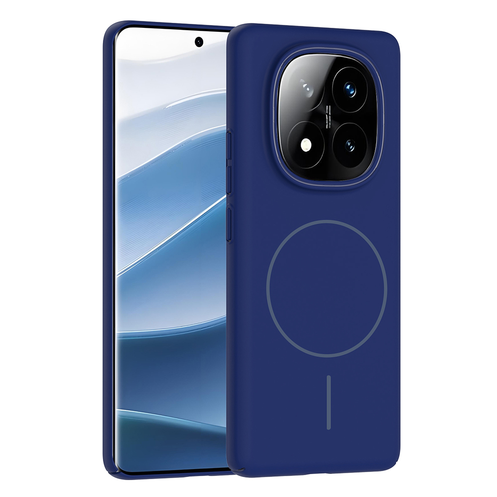 GPACK Xiaomi Redmi Note 14 Pro 4G Uyumlu Ruby M-Safe Şarj Özellikli Telefon Kılıfı Lacivert