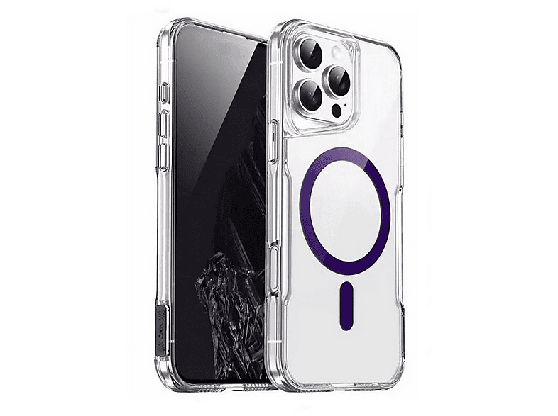 GPACK iPhone 16 Pro Max Uyumlu T-Max ALP M-Safe Şarj Özellikli Sert Mika Telefon Kılıfı Mor