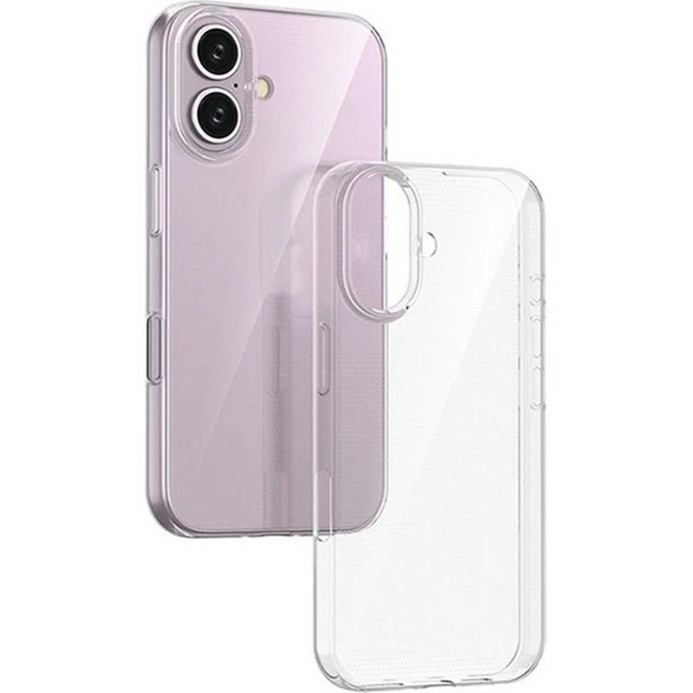 Açık bir kılıfı olan bir telefon, ayrılmış açık bir telefon kılıfının yanında. Telefon açık mor renktedir.