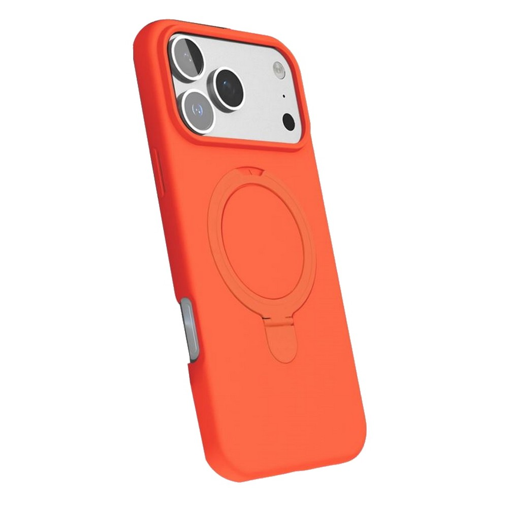 GPACK iPhone 17 Pro Uyumlu Rgl MPL M-Safe Şarj Özellikli Standlı Telefon Kılıfı Turuncu