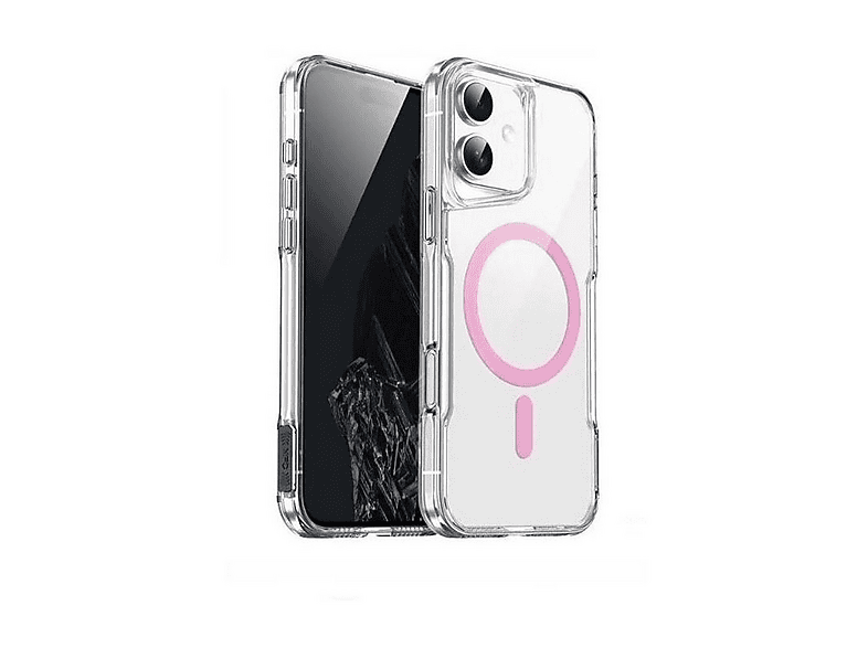 GPACK iPhone 16 Uyumlu T-Max ALP M-Safe Şarj Özellikli Sert Mika Telefon Kılıfı Pembe