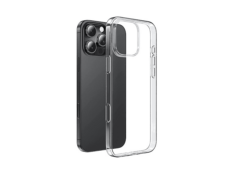 LOPARD iPhone 16 Pro Max Uyumlu Süper Silikon Kapak Telefon Kılıfı Şeffaf