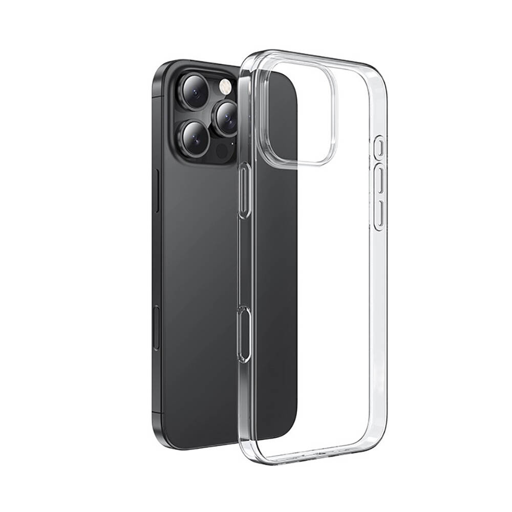 GPACK iPhone 16 Pro Uyumlu Süper Silikon Telefon Kılıfı Renksiz