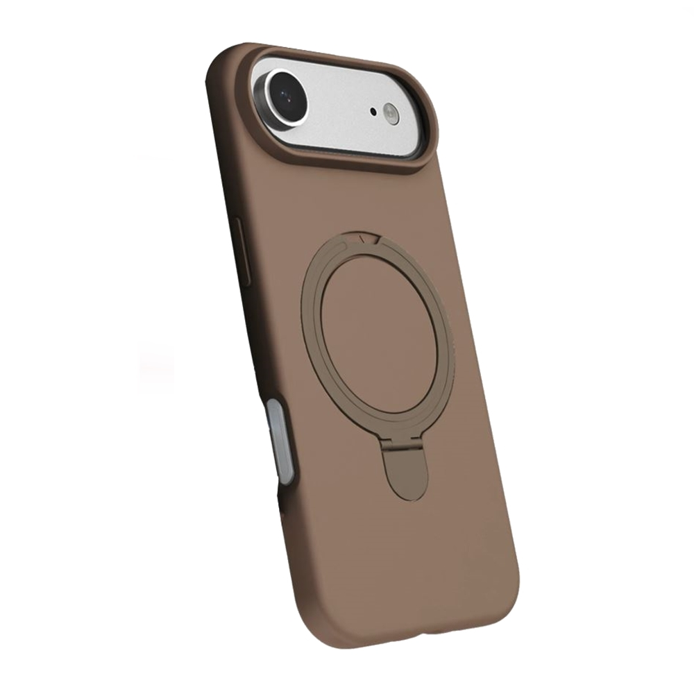 GPACK iPhone 17 Air Uyumlu Rgl MPL M-Safe Şarj Özellikli Standlı Telefon Kılıfı Çöl Titanyum