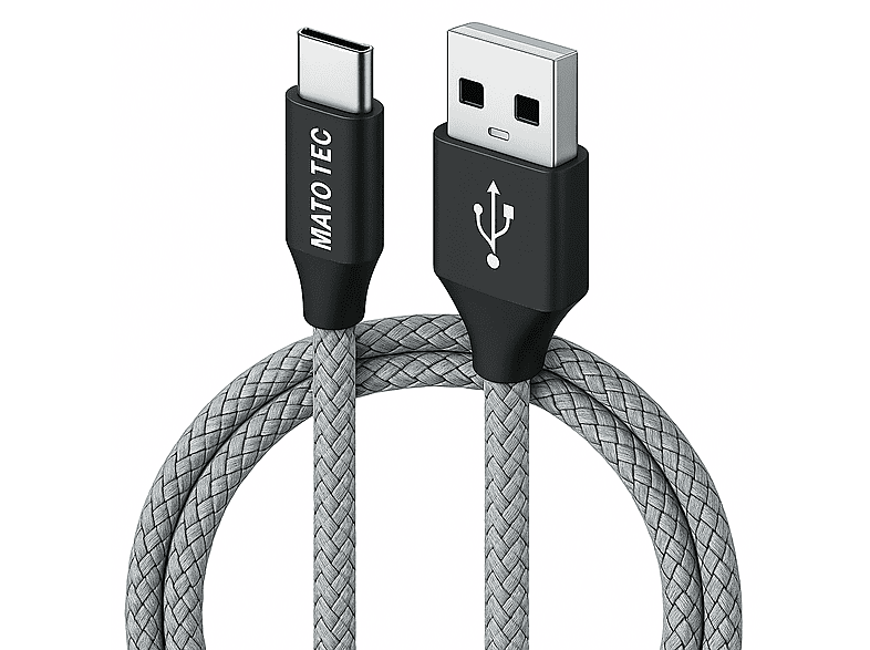 TRMK 2m silber, USB-C Ladekabel, silber