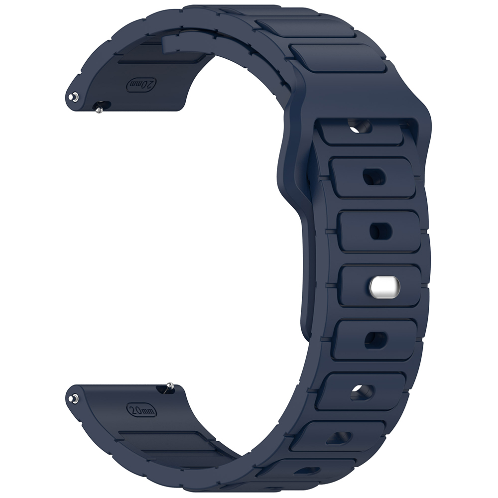 GPACK Honor MagicWatch 2 Sport Uyumlu Kademeli Silikon 22-KRD132 Akıllı Saat Kordonu Lacivert